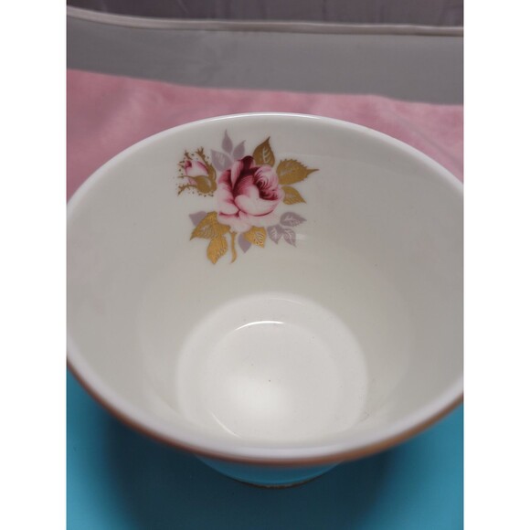 Vintage JOHN AYNSLEY Bone China England Light Blue Pattern Set Cup & Sauce - Picture 2 of 8